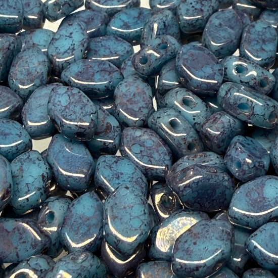 Picture of Paros® par Puca® 7x4mm Opaque Aqua Bronze x10g