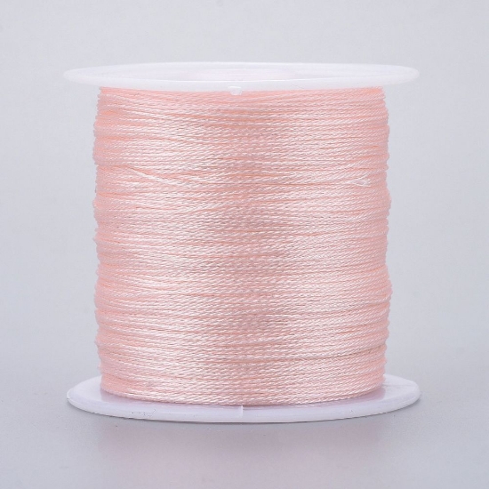 Picture of Metallic Polyester Braided Thread 0,4mm Rose x50m