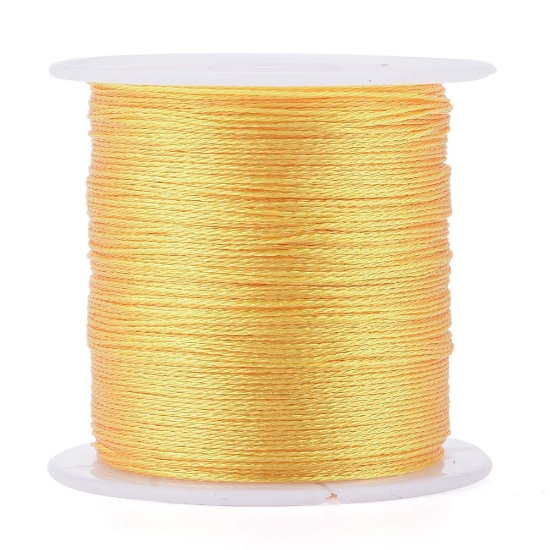 Picture of Metallic Polyester Braided Thread 0,4mm Yellow x50m