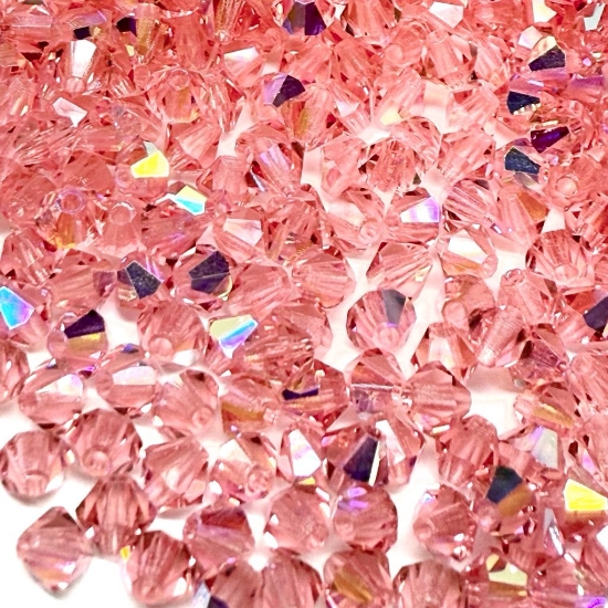 Picture of Preciosa Bead Rondell 3mm Rose Peach AB x100 