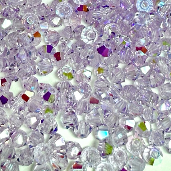 Picture of Preciosa Bead Rondell 3mm Violet AB x100 