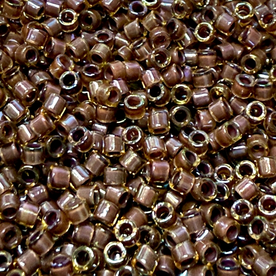 Picture of Miyuki Delica 10/0 DBM287 Cinnamon Lined Topaz Luster x10g