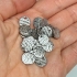 Picture of Stainless Steel Charm textured 10mm round x10 