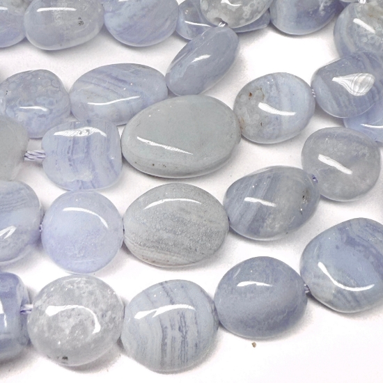 Picture of Blue Lace Agate medium nuggets x38cm