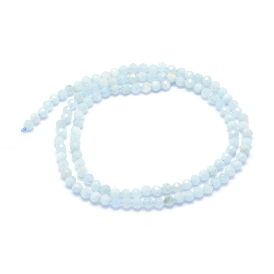 Picture of Aquamarine bead 3.5mm faceted round x38cm