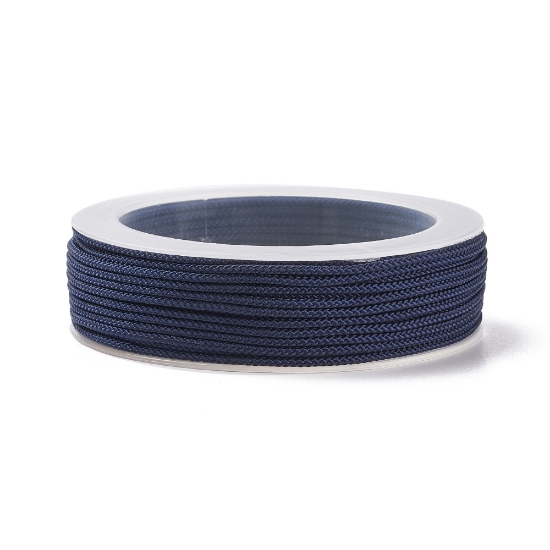 Picture of Braided Nylon Cord 1mm Dark Blue x20m