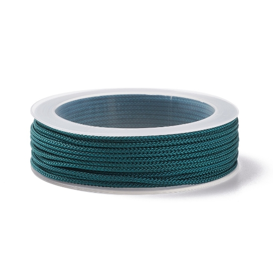 Picture of Braided Nylon Cord 1mm Dark Green x20m