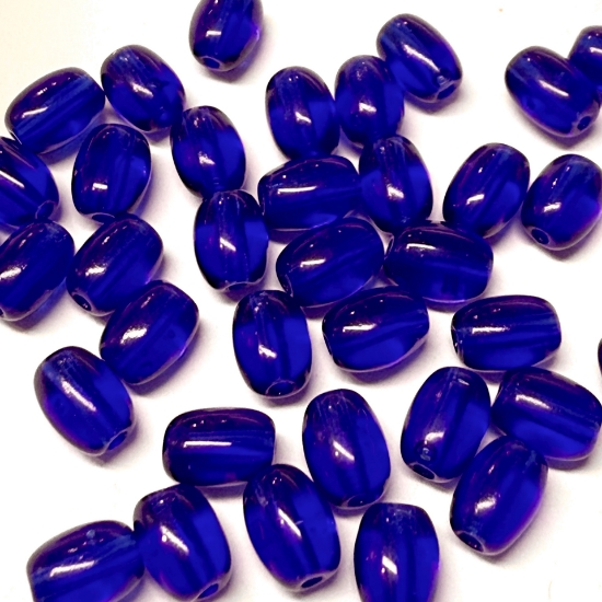 Picture of Square Oval 6x3.5mm Cobalt x25