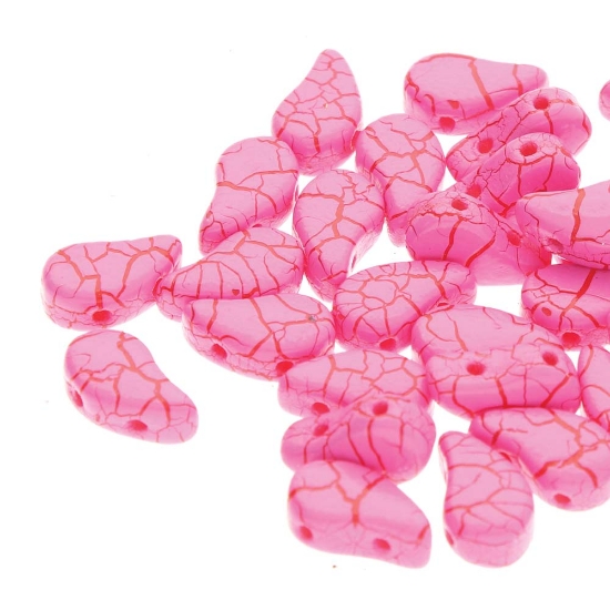 Picture of Paisley Duo 8x5mm Ionic Pink/Red x10g
