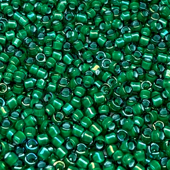 Picture of Miyuki Delica 11/0 DB1788 White Lined Emerald AB x10g