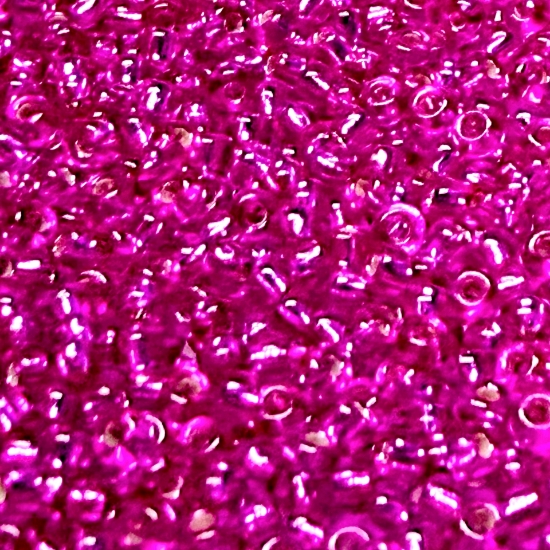 Picture of Miyuki Rocaille 11/0 1340 Dyed Silver-Lined Fuchsia x10g