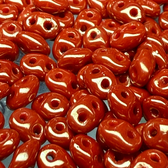 Picture of SuperDuo 2,5x5mm Opaque Orange Red Luster x10g
