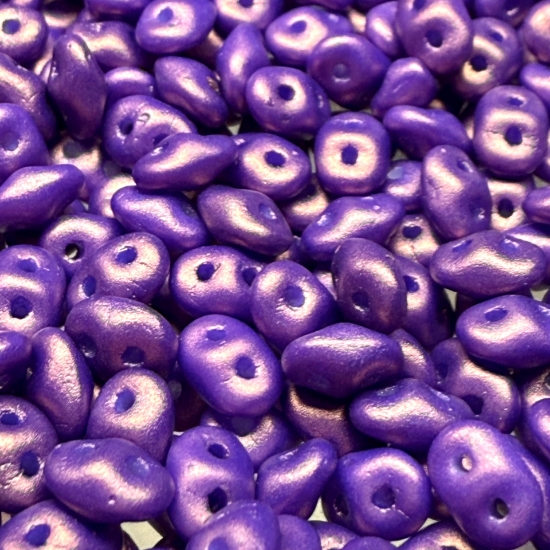 Picture of SuperDuo 2,5x5mm Gold Shine Orchid x10g