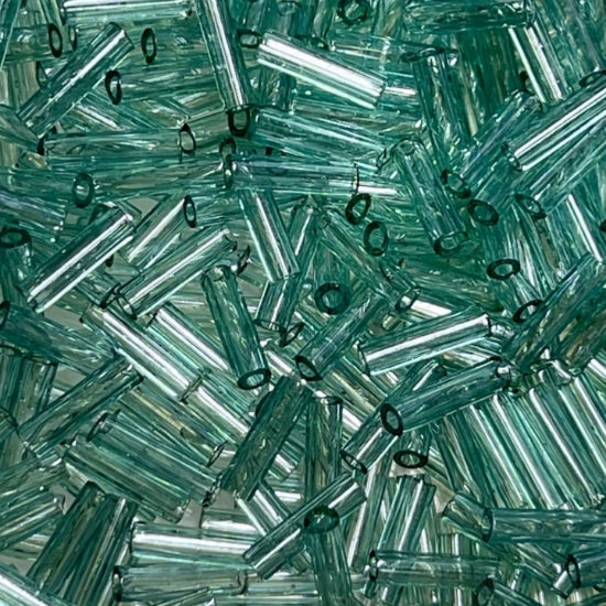Picture of Miyuki Bugles 6mm BGL2-2445 Transparant Seafoam Luster x10g