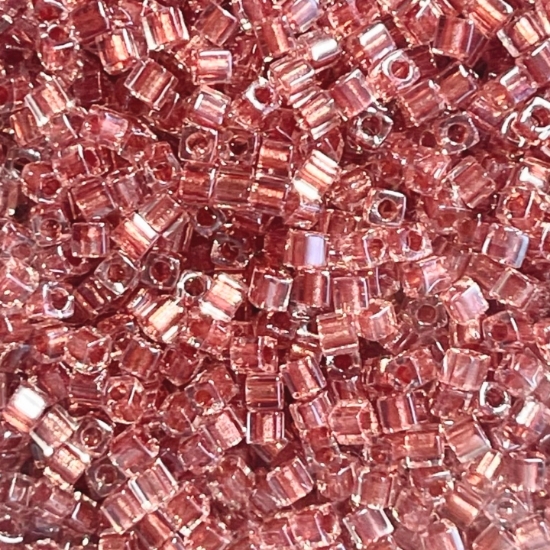 Picture of Miyuki Cubes 1.8mm 2601 Sparkling Antique Rose Lined Crystal x10g