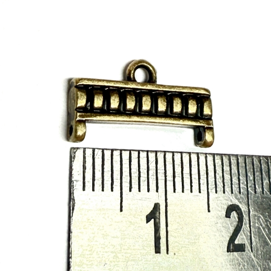 Picture of Cymbal - Kouroupa Delica Bead Ending 11/0 15mm Antique Brass x1