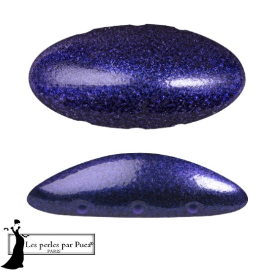 Picture of Athos 3-hole Par Puca bead 20x10mm Metallic Mat Royal Blue x1