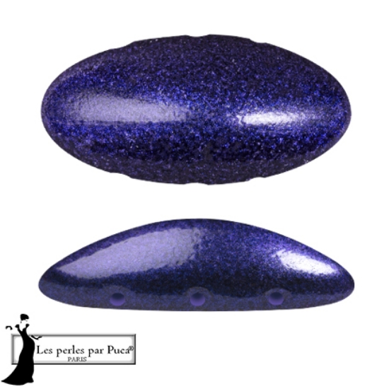 Picture of Athos 3-hole Par Puca bead 20x10mm Metallic Royal Blue x1