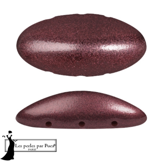 Picture of Athos 3-hole Par Puca bead 20x10mm Metallic Cherry x1 