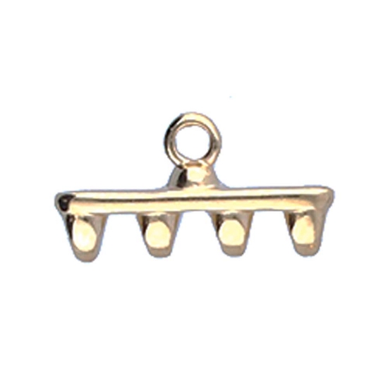 Picture of Rozos IV SuperDuo Bead End Antique Brass x1