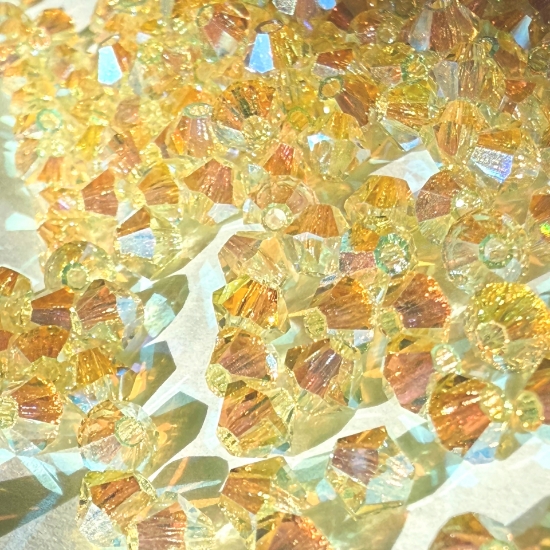Picture of Preciosa Bead Rondell 4mm Jonquil AB2X x100