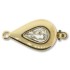 Image de Neumann Clasp 22x11mm drop 23kt Gold Plated x1