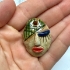Picture of Ceramic Pendant Face Oval 38x27mm x1