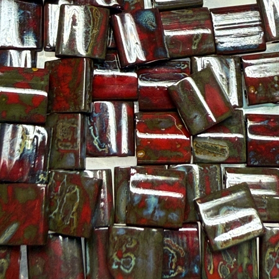 Picture of Miyuki Tila TL-4521 Picasso Opaque Red Picasso x5g