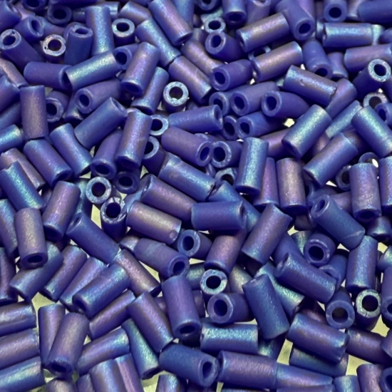 Picture of Miyuki Bugles 3mm BGL1-414FR Mat Opaque Cobalt AB x10g
