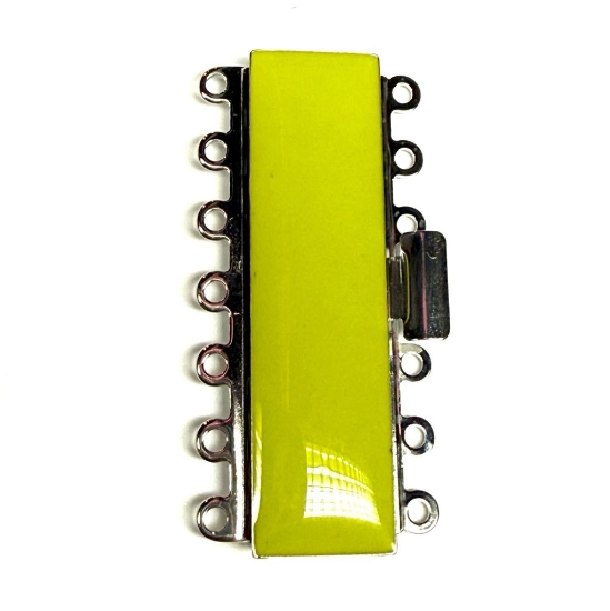 Picture of Neumann Clasp Box 7-strand 38mm Advocado Rhodium Plated x1
