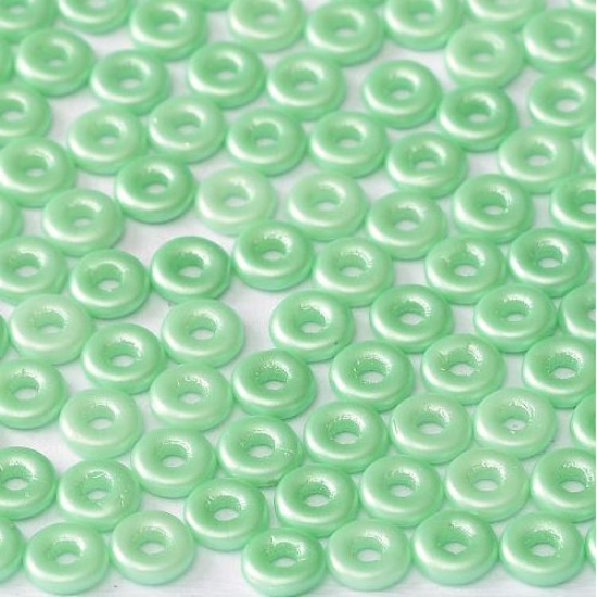 Picture of O Bead 4mm Pastel Light Green x8g