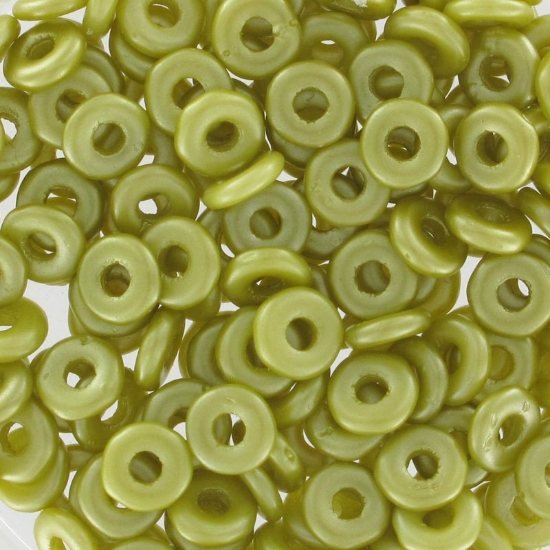 Picture of O Bead 4mm Pastel Lime x5g