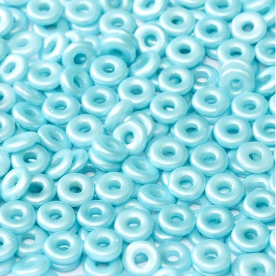 Picture of O Bead 4mm Pastel Aqua x8g