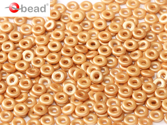Picture of O Bead 4mm Pastel Amber x8g 
