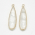 Picture of Rock Quartz Pendant 38x11mm drop Gold x1