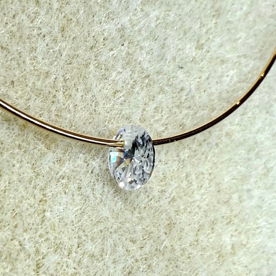 Picture of Cubic zirconia bead 6mm x2