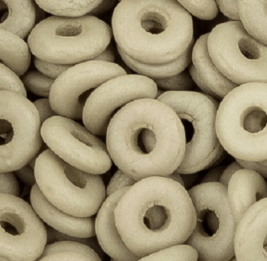 Picture of O Bead 4mm Silk Mat Beige x8g