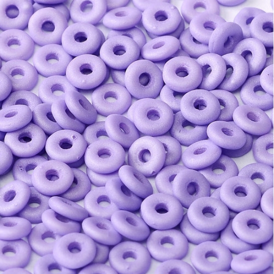 Picture of O Bead 4mm Silk Mat Violet x8g