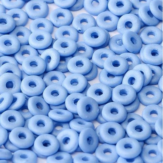 Picture of O Bead 4mm Silk Mat Sapphire x8g