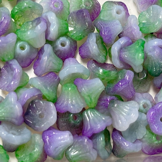 Picture of Flower Cup Beads 7x5mm Funky Orchid x50