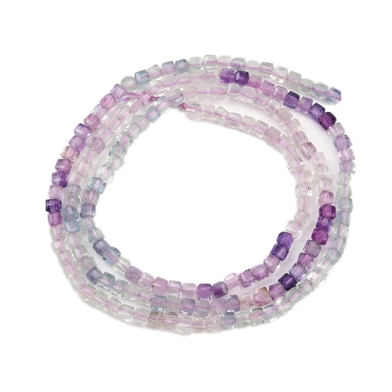 Picture of Fluorite Faceted Table Cut 2x2x2mm cube x38cm