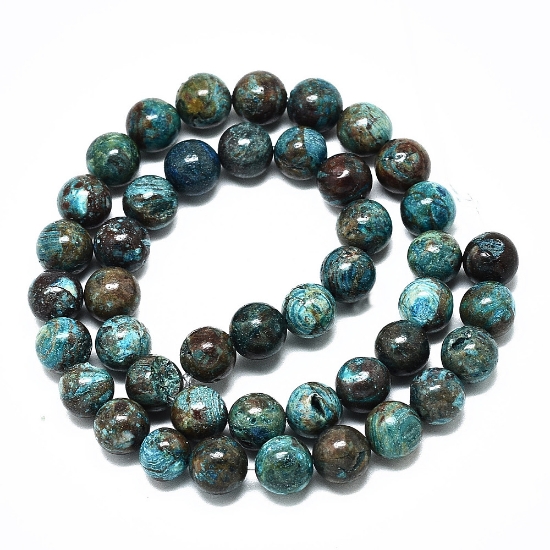 Picture of Chrysocolla bead 8mm round x38cm 