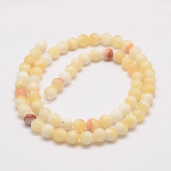 Picture of Honey Jade bead 6mm round x38cm