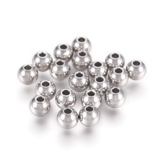 Picture of Stainless Steel Bead 4x3.5mm round x50