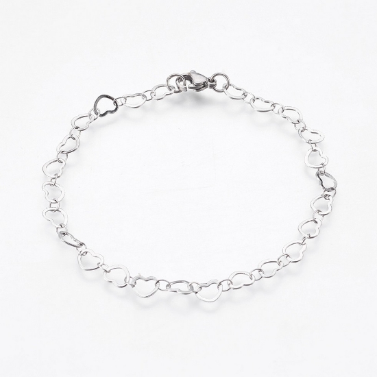 Picture of Stainless Steel Bracelet chain Heart x1