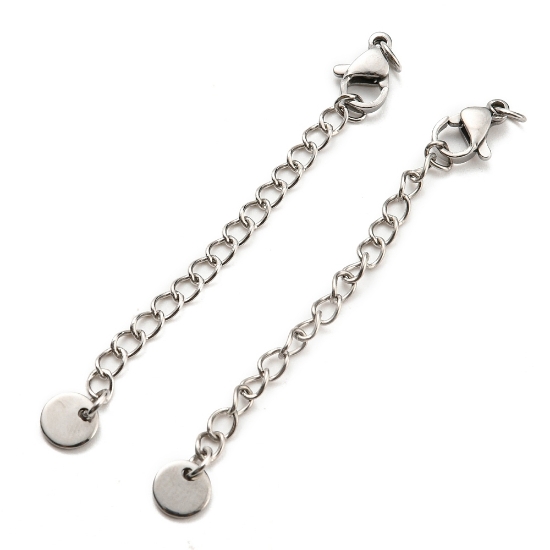 Picture of Stainless Steel Chain Extender 66mm w/ Tag 6mm and Lobster Clasp x5 