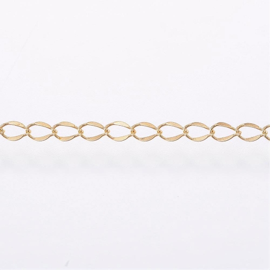 Picture of Stainless Steel Chain Curb 4x2x1mm Gold x1m