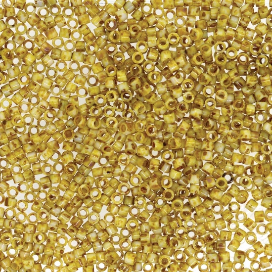 Picture of Miyuki Delica 11/0 DB2262 Mat Opaque Canary Picasso x10g