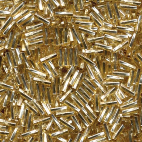 Picture of Miyuki Twist Bugle 6mm 3 Silver Lined Gold x10g