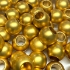 Picture of Large Hole Brass Bead 10mm Mat 18kt Gold Plated x1